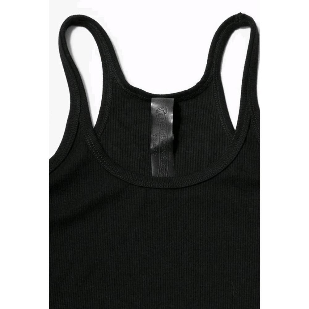 Chrome Hearts Bad Seed CH Embroidered Black Mini Rib size S Tank Top $1200 # W - Picture 6 of 9